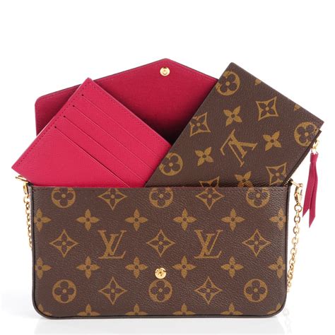 lv lv felicie chain wallet|louis vuitton félicie.